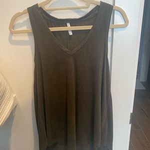 Z supply dark green suede top